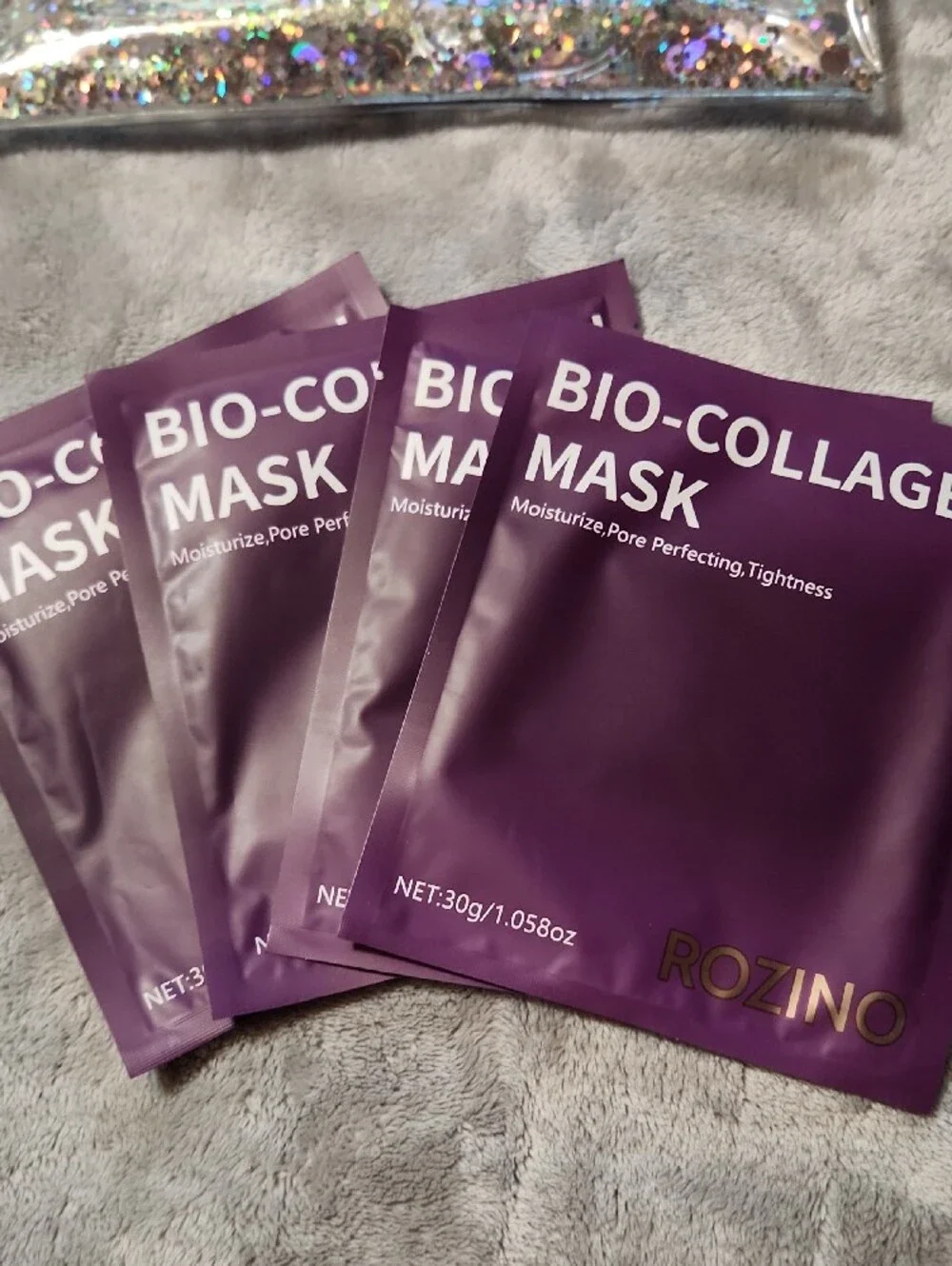Proactiv And 4 Purple Bio-Collagen Mask Pack with Travel Pouch
